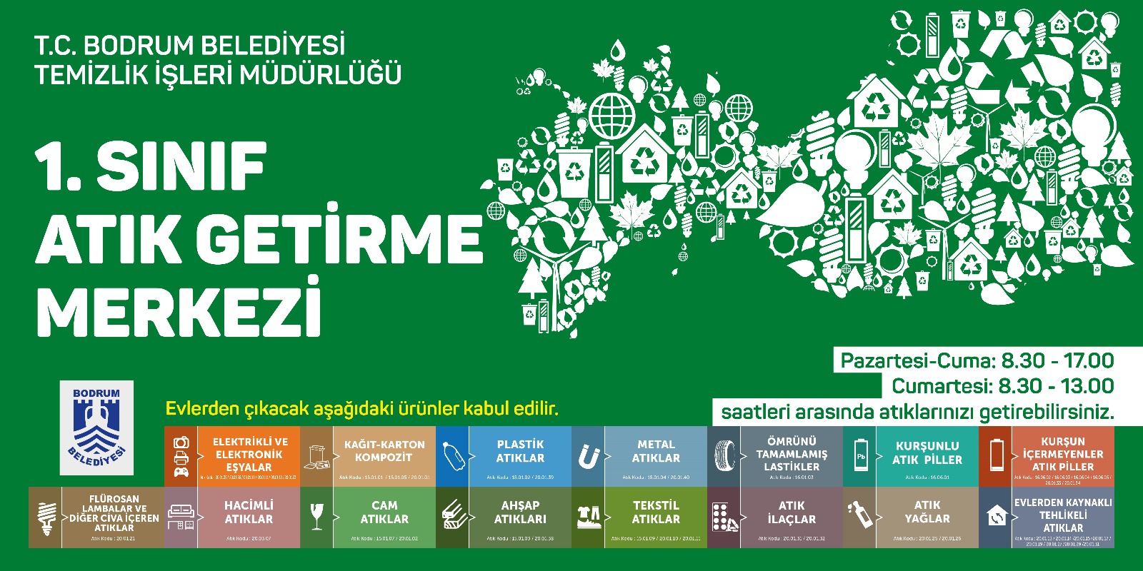 1. Sınıf Atık Getirme Merkezi