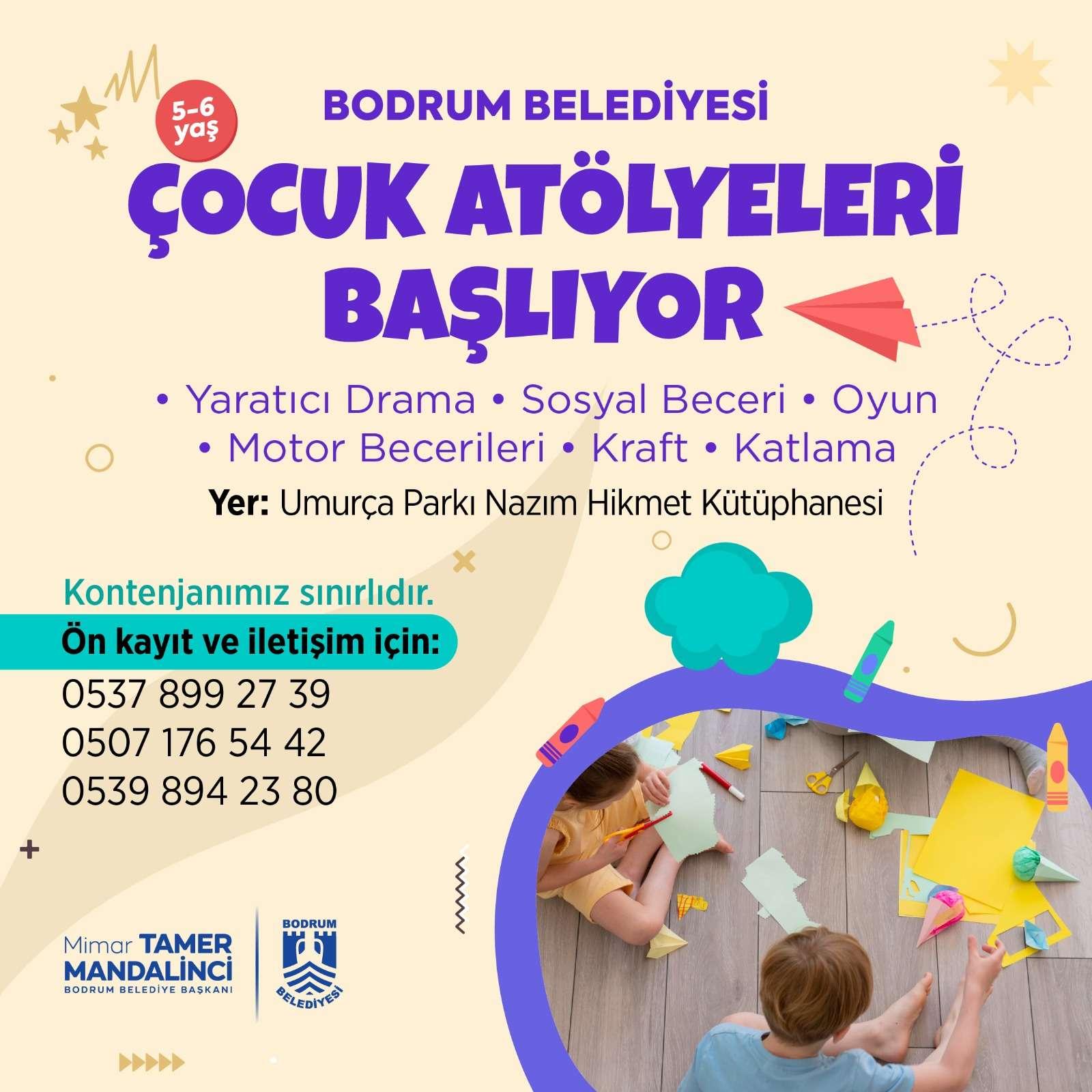 Çocuk Atölyeleri Başlıyor
