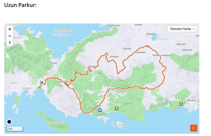 5 Nisan 2026 Pazar Günü Granfondo Bisiklet Yarışı Nedeniye Trafiğe Kapalı Olacak Güzergahlar