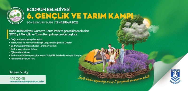 2026 yılı Gençlik ve Tarım Kampı başvuruları başlıyor