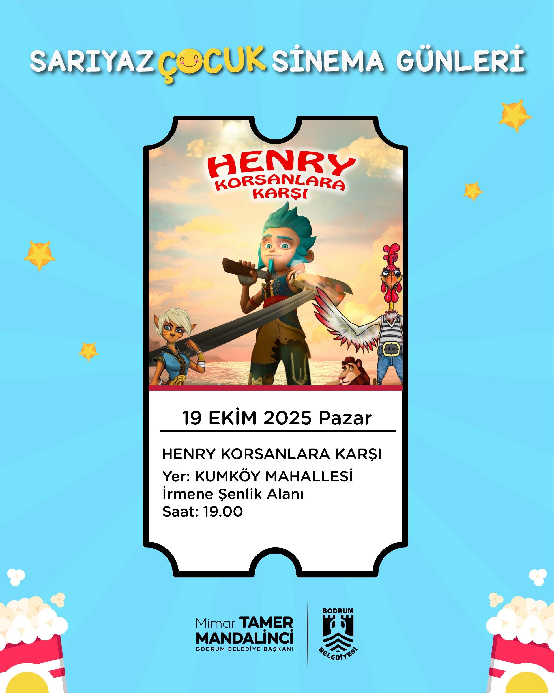 Sarıyaz Çocuk Sinema Günleri - Kumköy Mahallesi - Henry Korsanlara Karşı