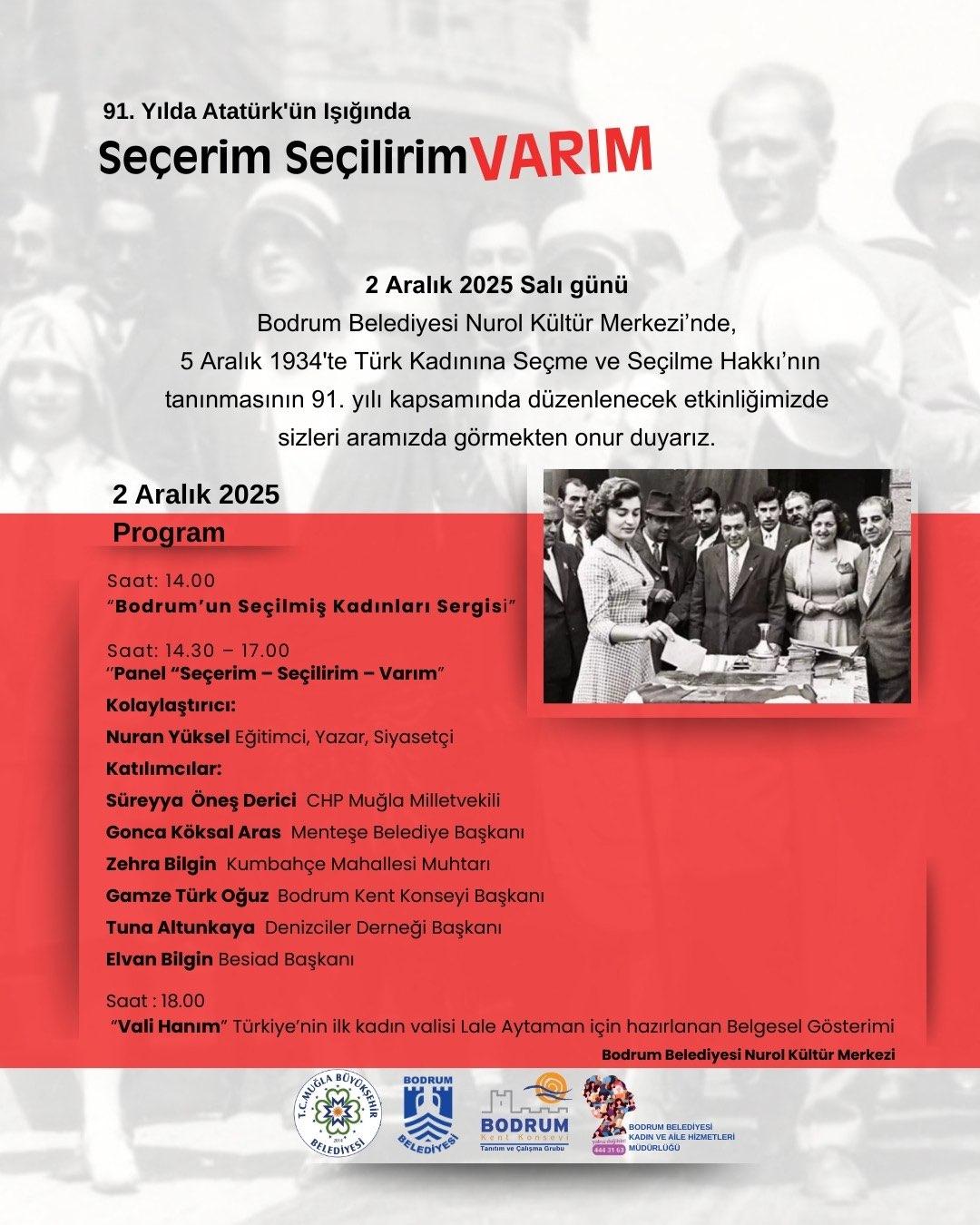 91. Yılda Atatürk’ün Işığında Seçerim-Seçilirim-Varım Konulu Panel