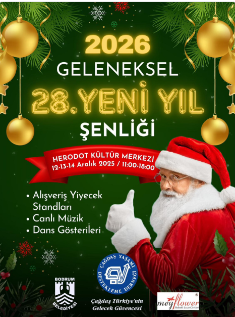 Çağdaş Yaşamı Destekleme Derneği Bodrum Şubesi’nin Düzenlediği 28. Yeni Yıl Şenliği