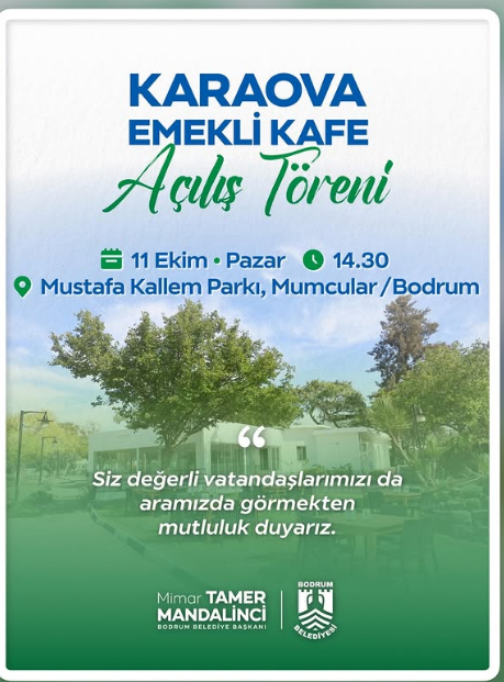 Karaova Emekli Kafe Açılışı