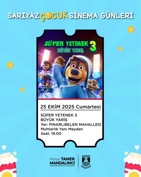 Sarıyaz Çocuk Sinema Günleri - Pınarlıbelen Mahallesi - Süper Yetenek 3 Büyük Yarış