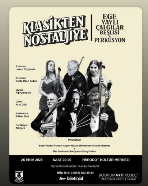 Klasikten Nostaljiye Konseri Ege Yaylı Çalgılar Beşlisi Perküsyon