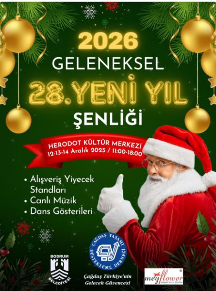 Çağdaş Yaşamı Destekleme Derneği Bodrum Şubesi’nin Düzenlediği 28. Yeni Yıl Şenliği