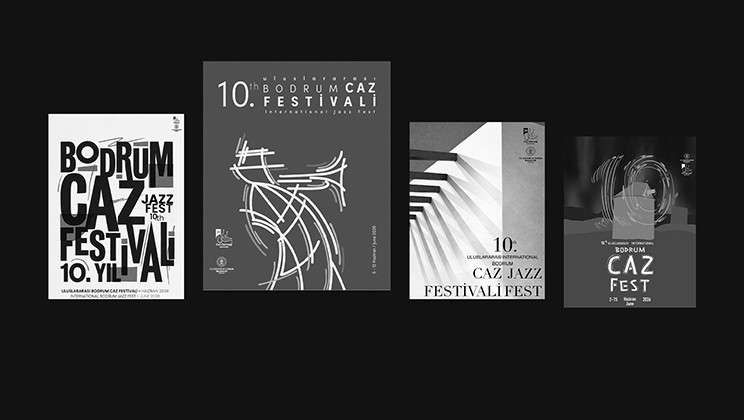 10. Uluslararası Bodrum Caz Festivali Afiş Tasarımı Yarışması Dijital Sergisi
