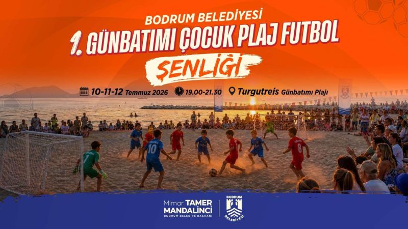 Bodrum Belediyesi 1.Günbatımı Çocuk Plaj  Futbol Şenliği