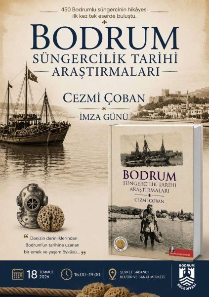 Bodrum Süngercilik Tarihi Araştırmaları Kitabı İmza Günü Cezmi Çoban