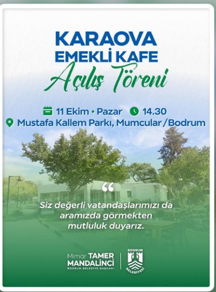 Karaova Emekli Kafe Açılışı