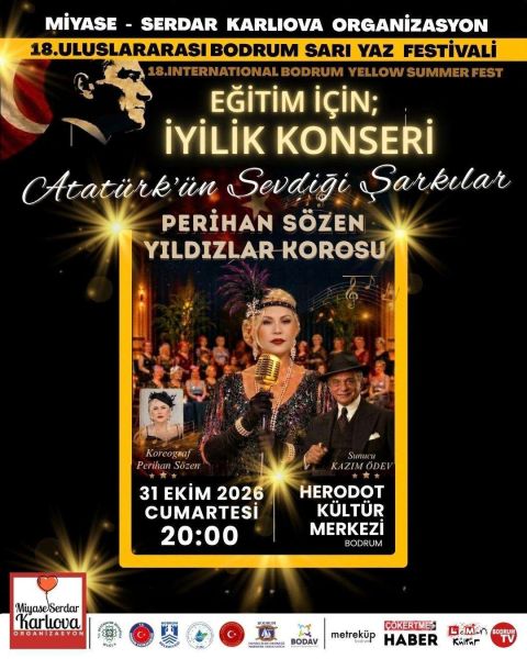 18. Uluslararası Bodrum Sarı Yaz Festivali- Eğitim İçin İyilik Konseri