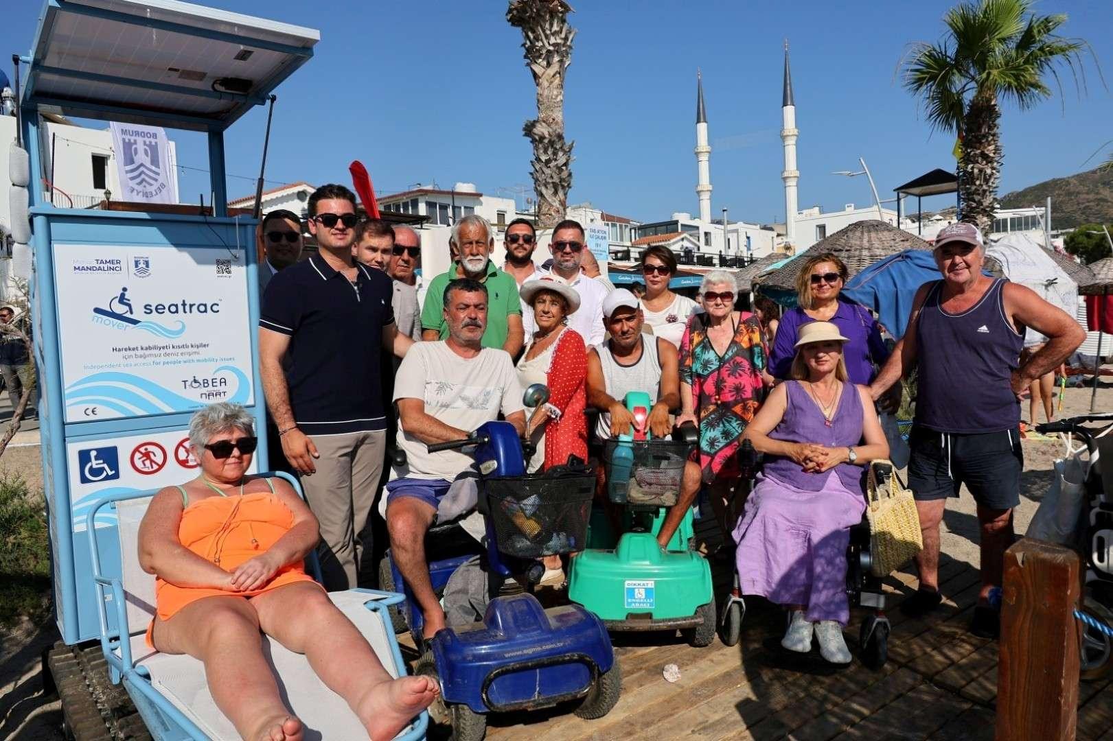 TURGUTREİS HALK PLAJINA ÖZEL GEREKSİNİMLİ BİREYLER İÇİN RAYLI SİSTEM