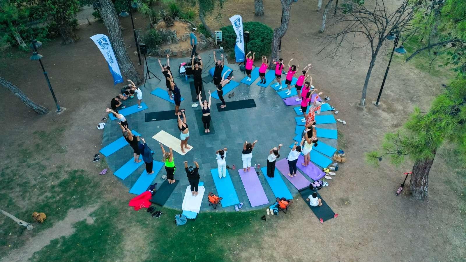 AÇIK HAVA YOGA GÜNLERİ MUMCULAR'DA DEVAM ETTİ