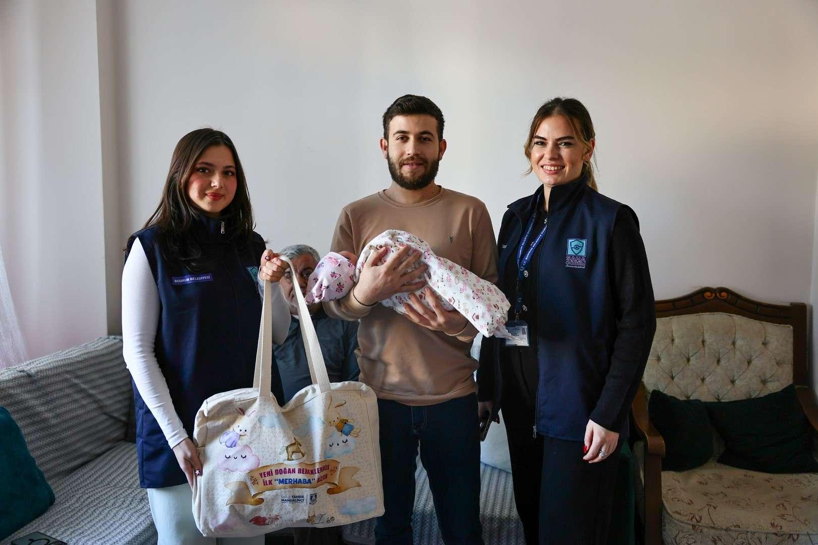 BODRUM’DA 2026’NIN İLK BEBEĞİ EYLÜL’E ANLAMLI ZİYARET