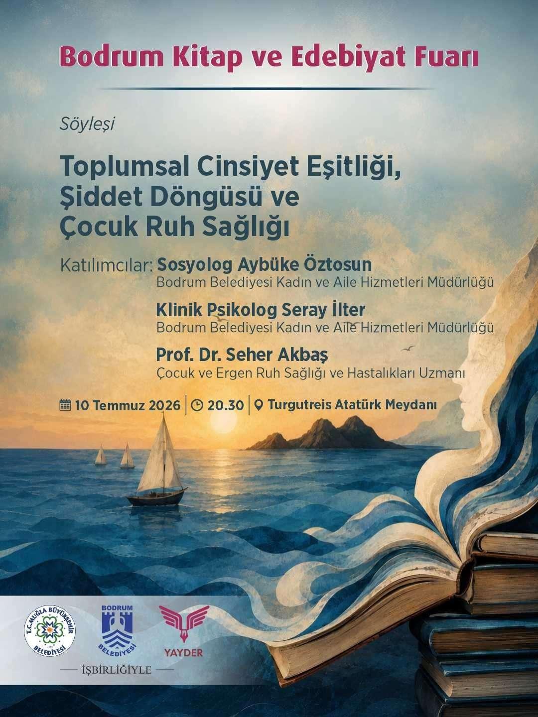 BODRUM KİTAP VE EDEBİYAT FUARI DEVAM EDİYOR