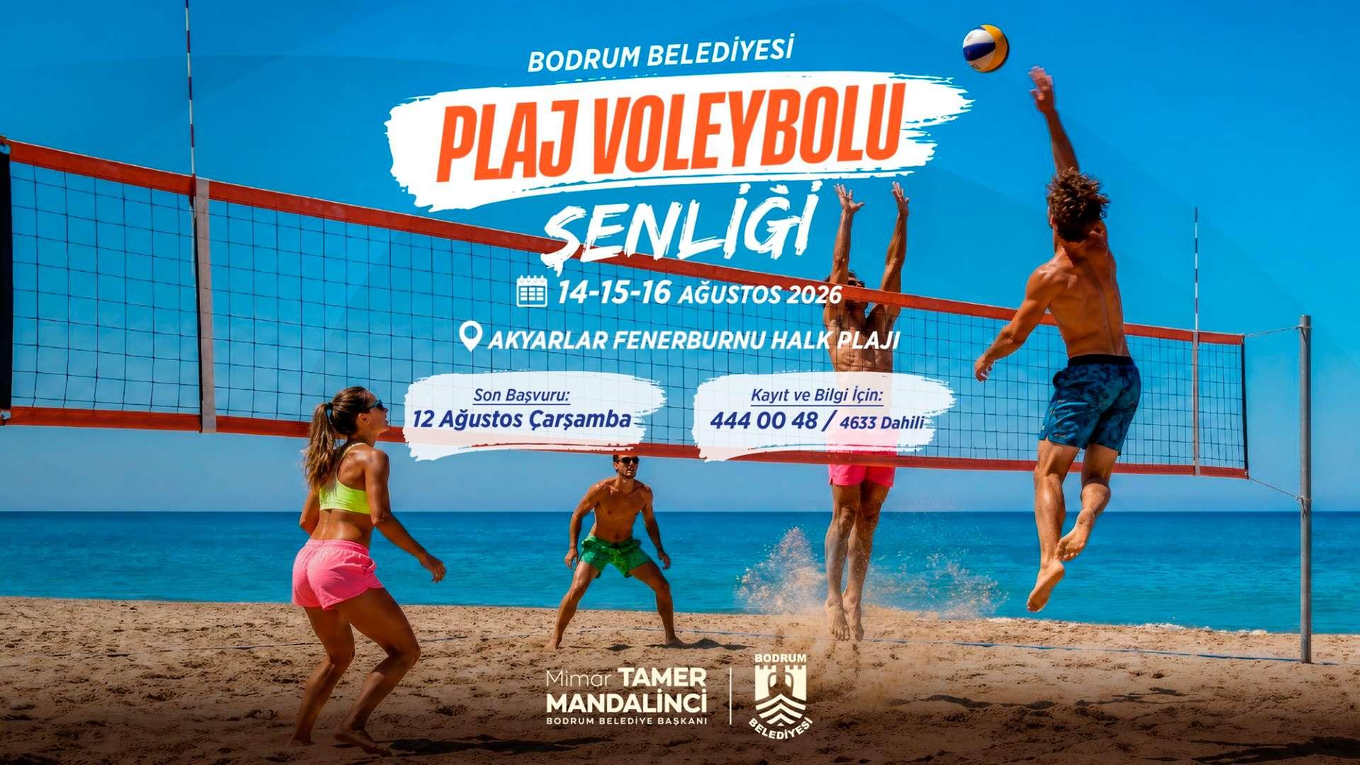 BELEDİYEDEN PLAJ VOLEYBOLU ŞENLİĞİ