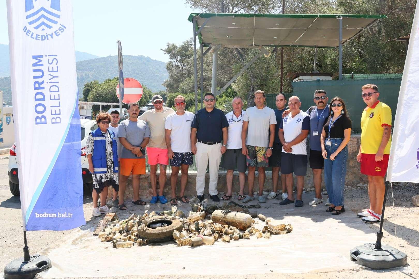 DENİZ DİBİ TEMİZLİĞİ TORBA’DA YAPILDI