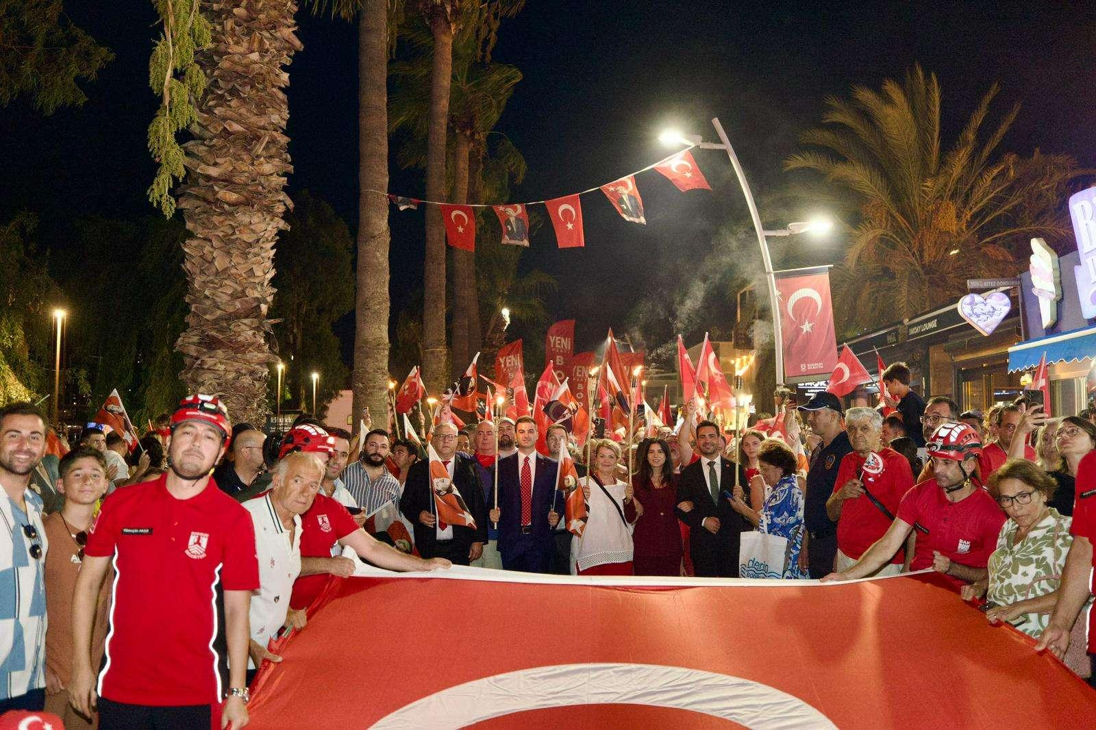 BODRUM’DA 30 AĞUSTOS ZAFER BAYRAMI COŞKUYLA KUTLANDI