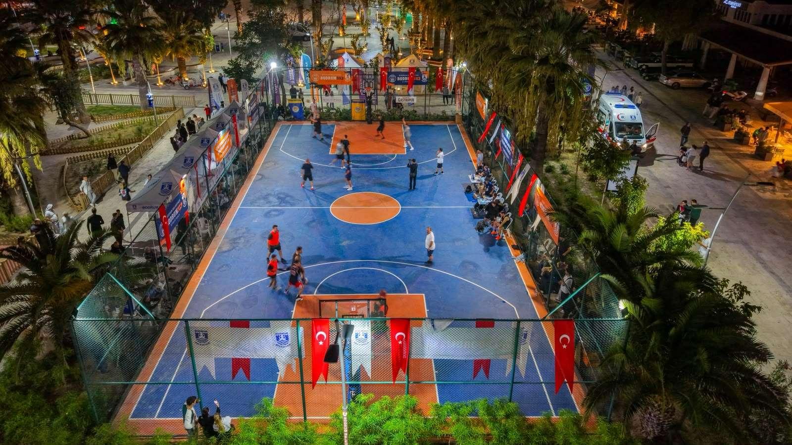 BODRUM 3X3 STREETBALL HEYECANI TURGUTREİS’TE BAŞLADI