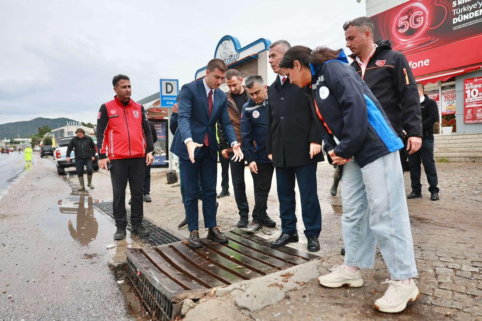BAŞKAN TAMER MANDALİNCİ GÜN BOYU SAHADAYDI