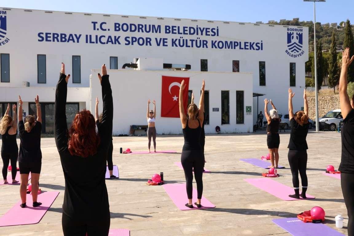 SERBAY ILICAK SPOR VE KÜLTÜR KOMPLEKSİNDE PİLATES DERSLERİ DEVAM EDİYOR