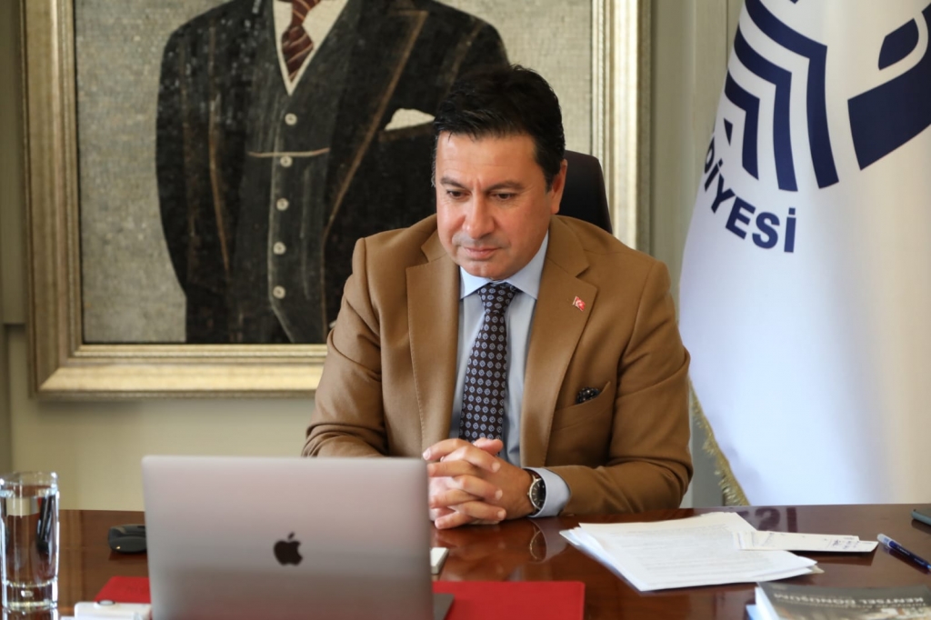 BAŞKAN ARAS ODA VE DERNEK BAŞKANLARIYLA ZOOM ÜZERİNDEN GÖRÜŞTÜ