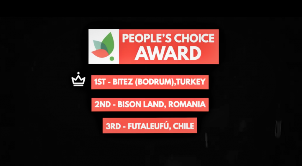 GREEN DESTİNATİONS HALK OYLAMASINDA BİRİNCİLİK ÖDÜLÜ BİTEZ’İN OLDU