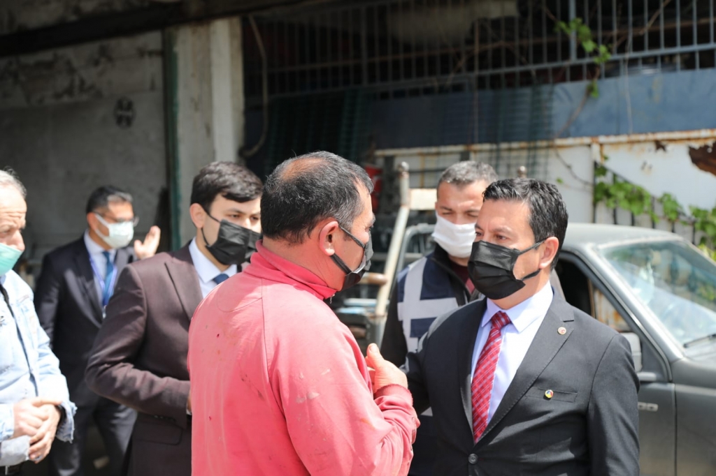 BAŞKAN ARAS, SANAYİ ESNAFINI DİNLEDİ