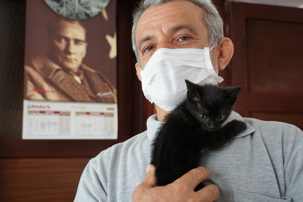 BELEDİYE EKİPLERİ YAVRU KEDİ İÇİN SEFERBER OLDU