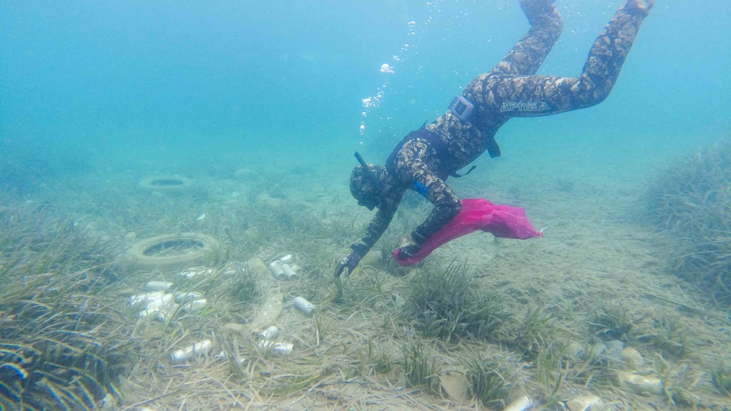 TURGUTREİS’TE SAHİL VE DENİZ DİBİ TEMİZLİĞİ