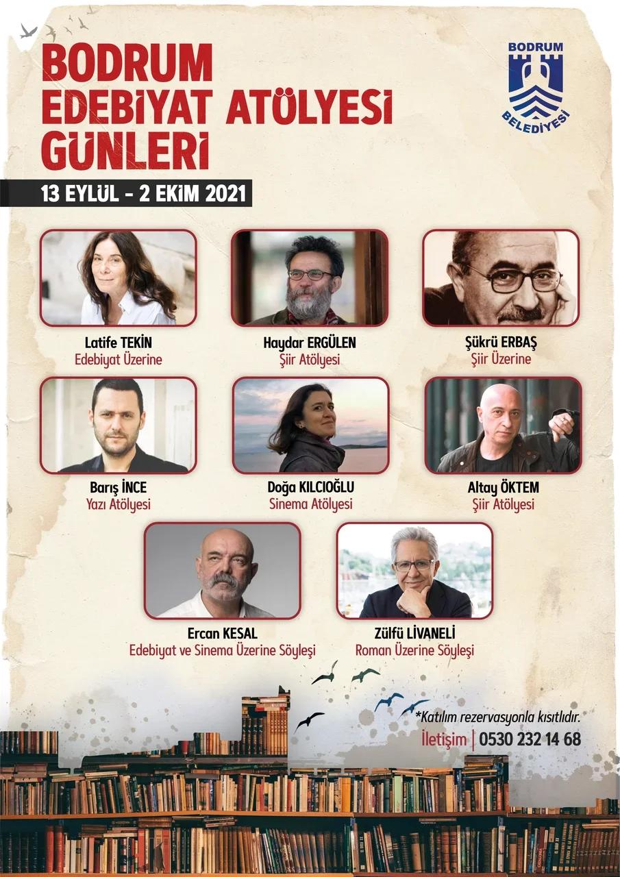 ‘BODRUM EDEBİYAT ATÖLYESİ GÜNLERİ’ USTALARI AĞIRLAYACAK
