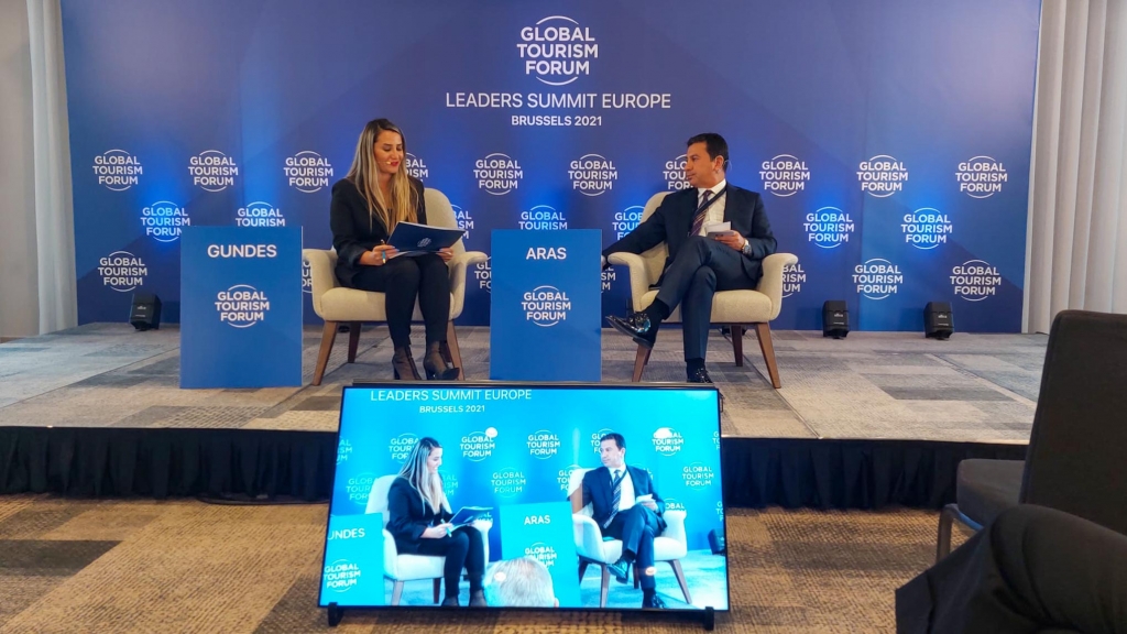 BAŞKAN ARAS BRÜKSEL'DEKİ FORUM'DA TÜRKİYE'Yİ TEMSİL ETTİ