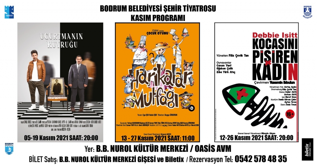 BODRUM BELEDİYESİ ŞEHİR TİYATROSU KASIM AYI PROGRAMI