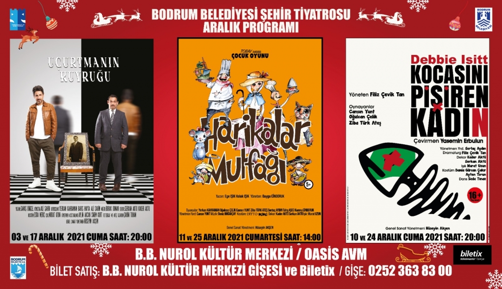 BODRUM BELEDİYESİ ŞEHİR TİYATROSU OYUNLARI SALONU DOLDURMAYA DEVAM EDİYOR