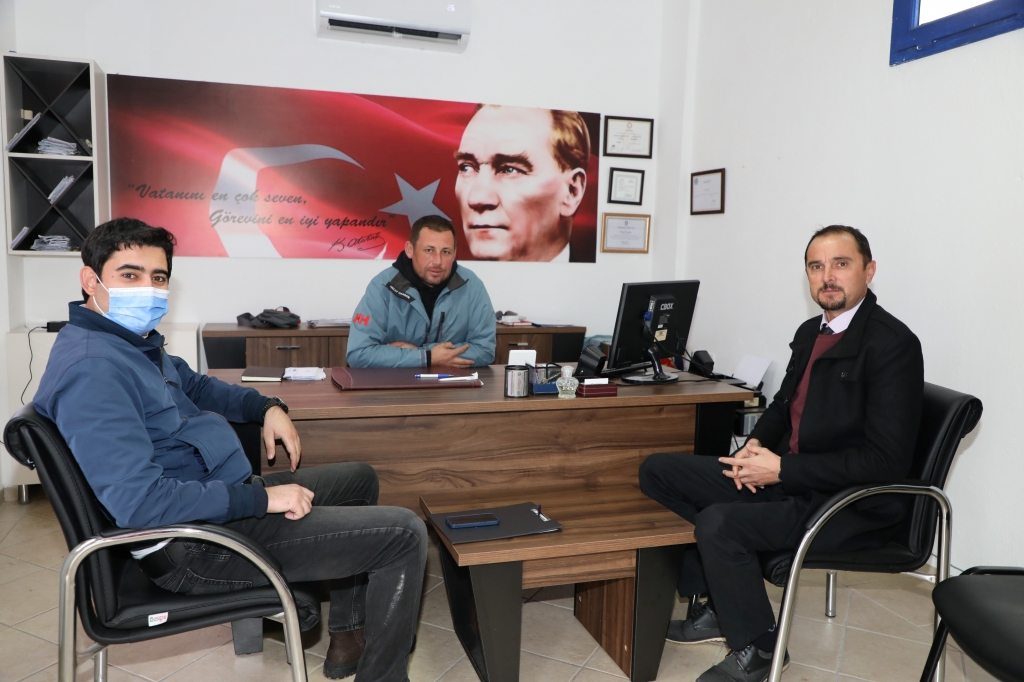 KÜLTÜR VE SOSYAL İŞLER MÜDÜRLÜĞÜ MAHALLE MUHTARLARINI ZİYARET ETTİ