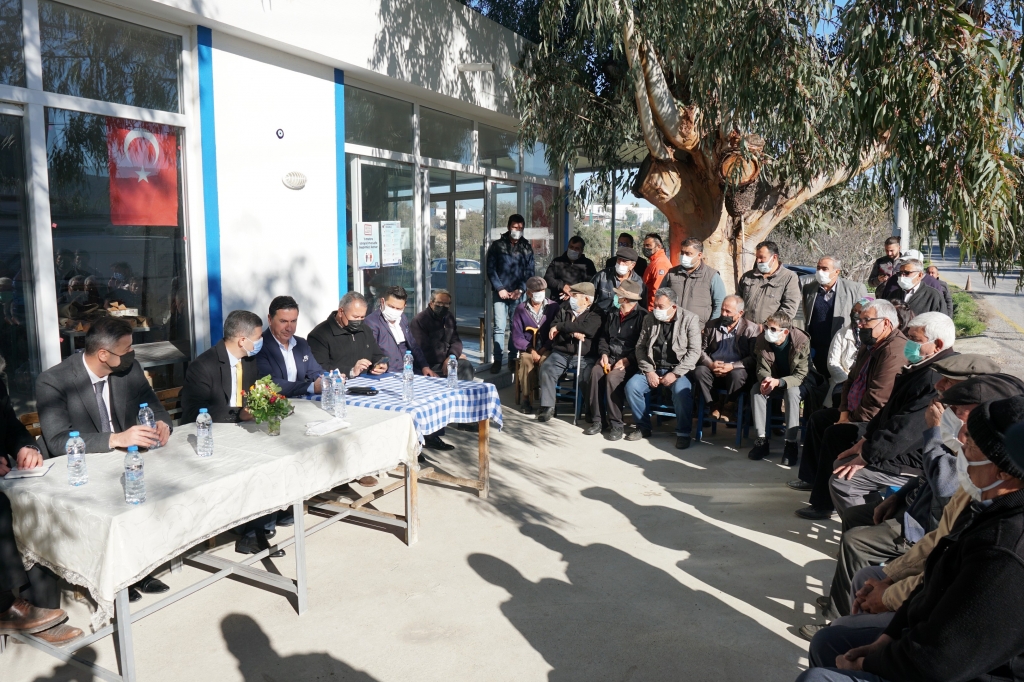 KAYMAKAM BAYAR VE BAŞKAN ARAS PINARLIBELEN HALKIYLA BİR ARAYA GELDİ