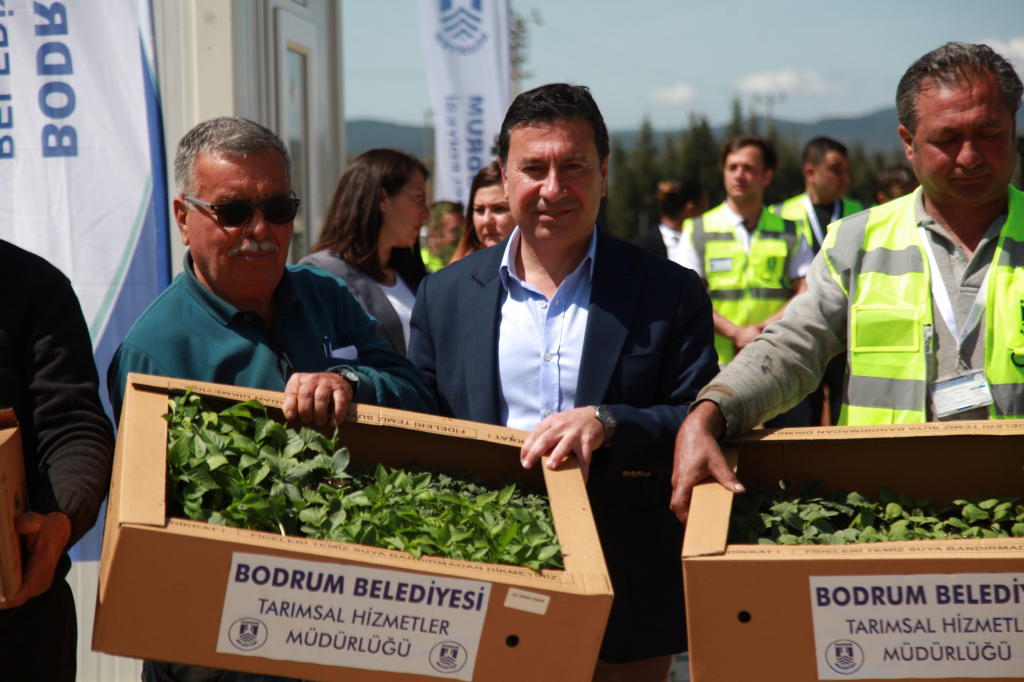 KARAOVA’DA ÜRETİCİYE 142 BİN HİBE FİDE DAĞITILDI