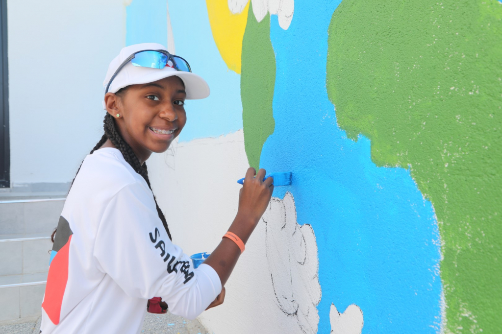 YELKENCİLERDEN ANI DUVARI BOYAMA ETKİNLİĞİ