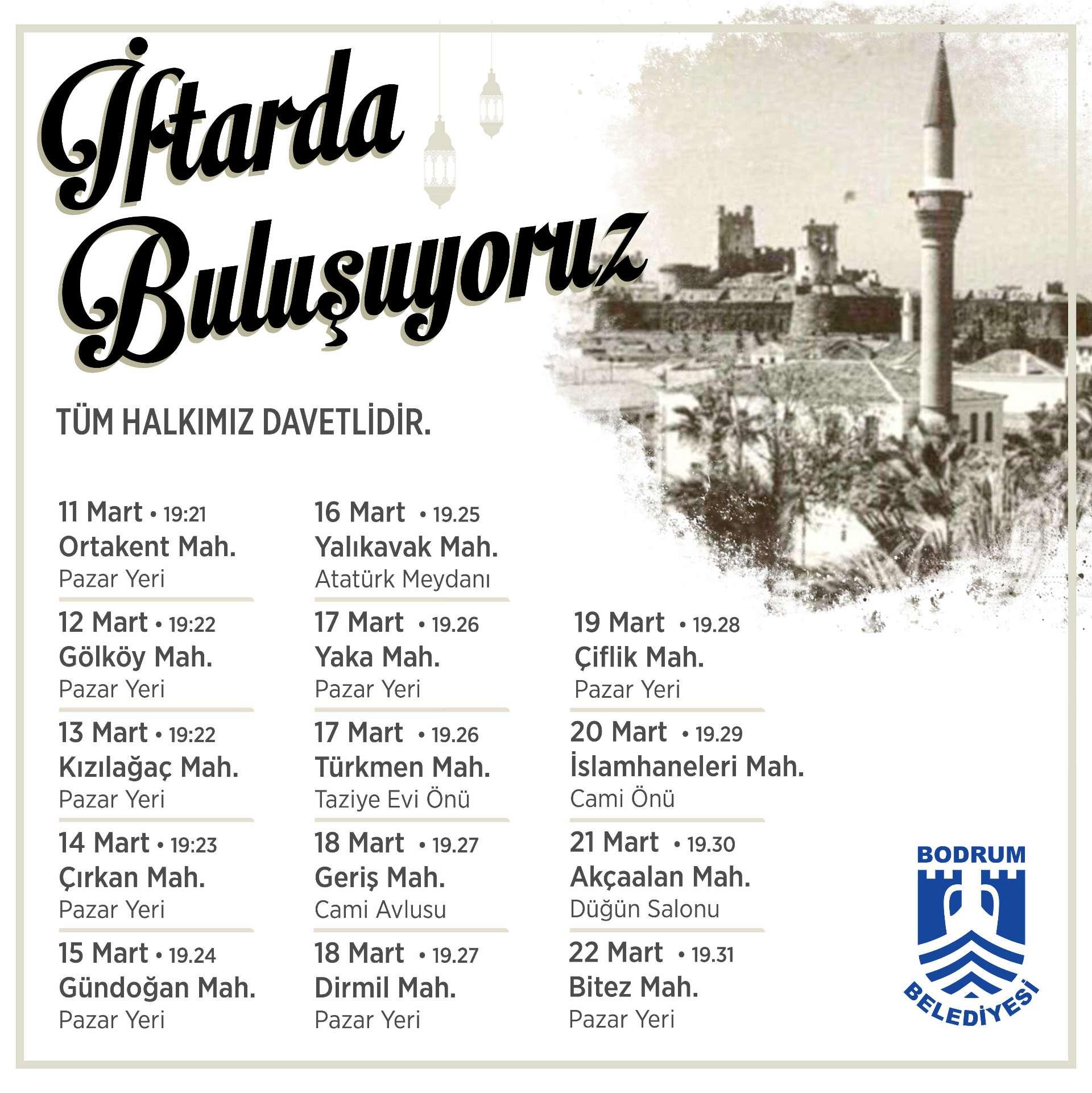 MAHALLE İFTARLARI BAŞLIYOR