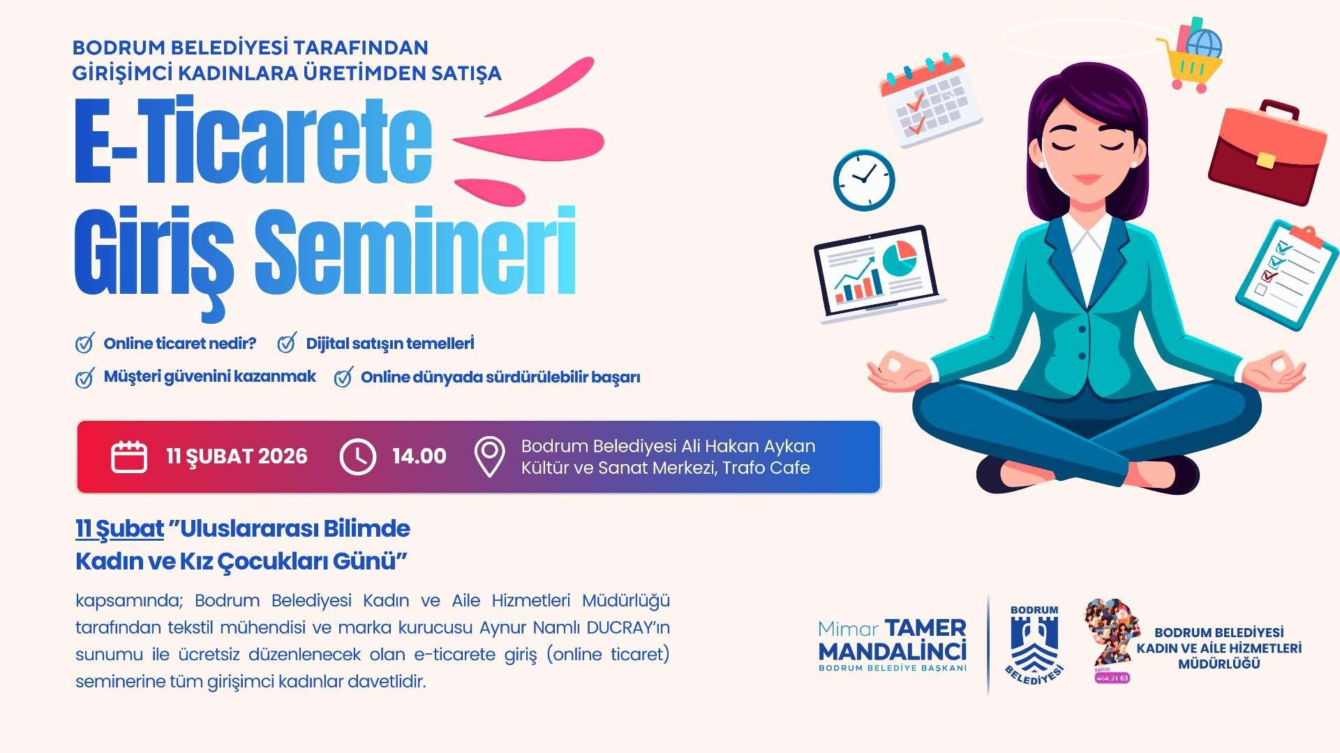 ETKİNLİK DUYURUSU: Üreten ve Girişimci Kadınlara Yönelik  E-Ticaret Semineri
