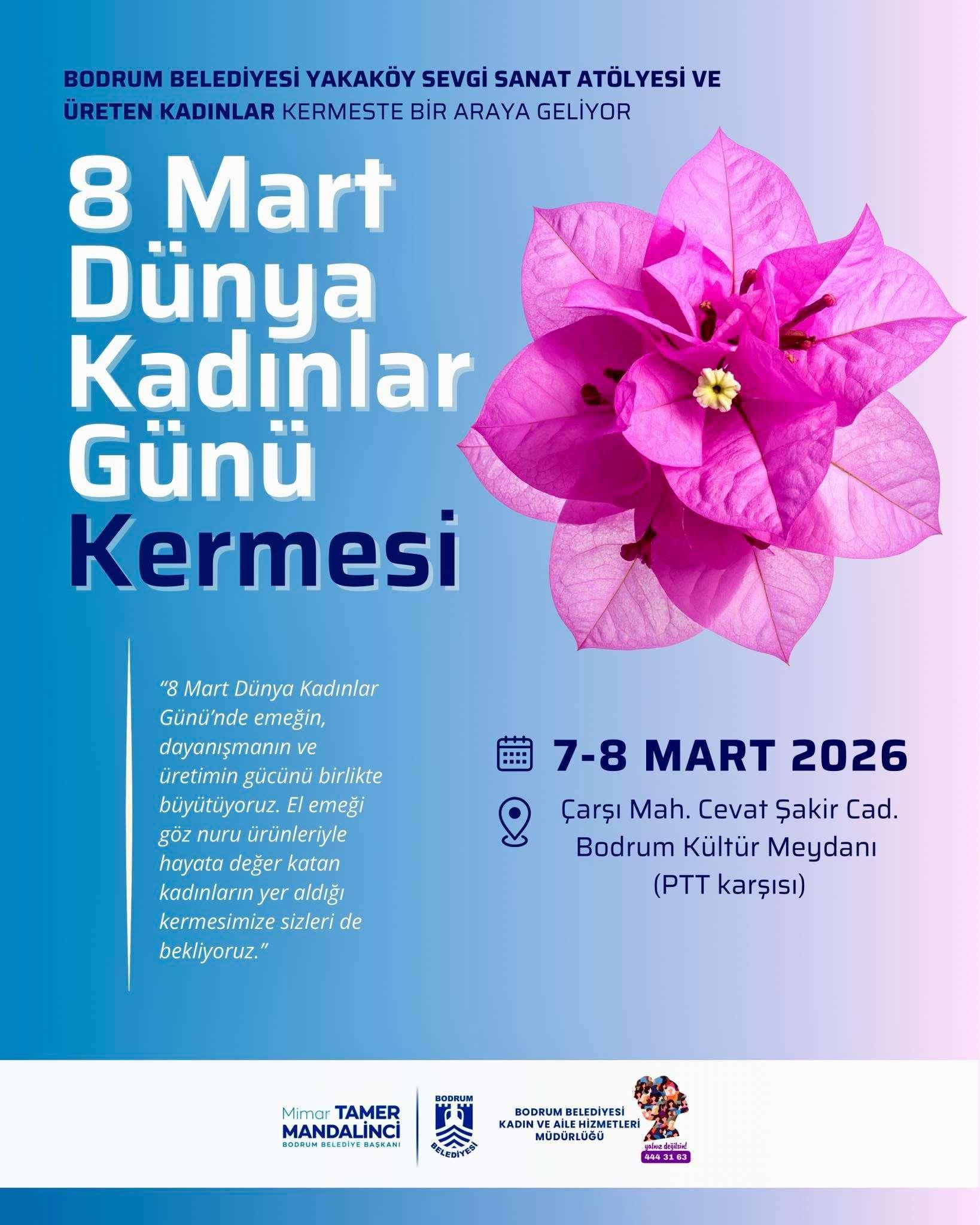 DUYURU: 'Üreten Kadınlar 8 Mart Dünya Kadınlar Günü Kermesi' Başlıyor