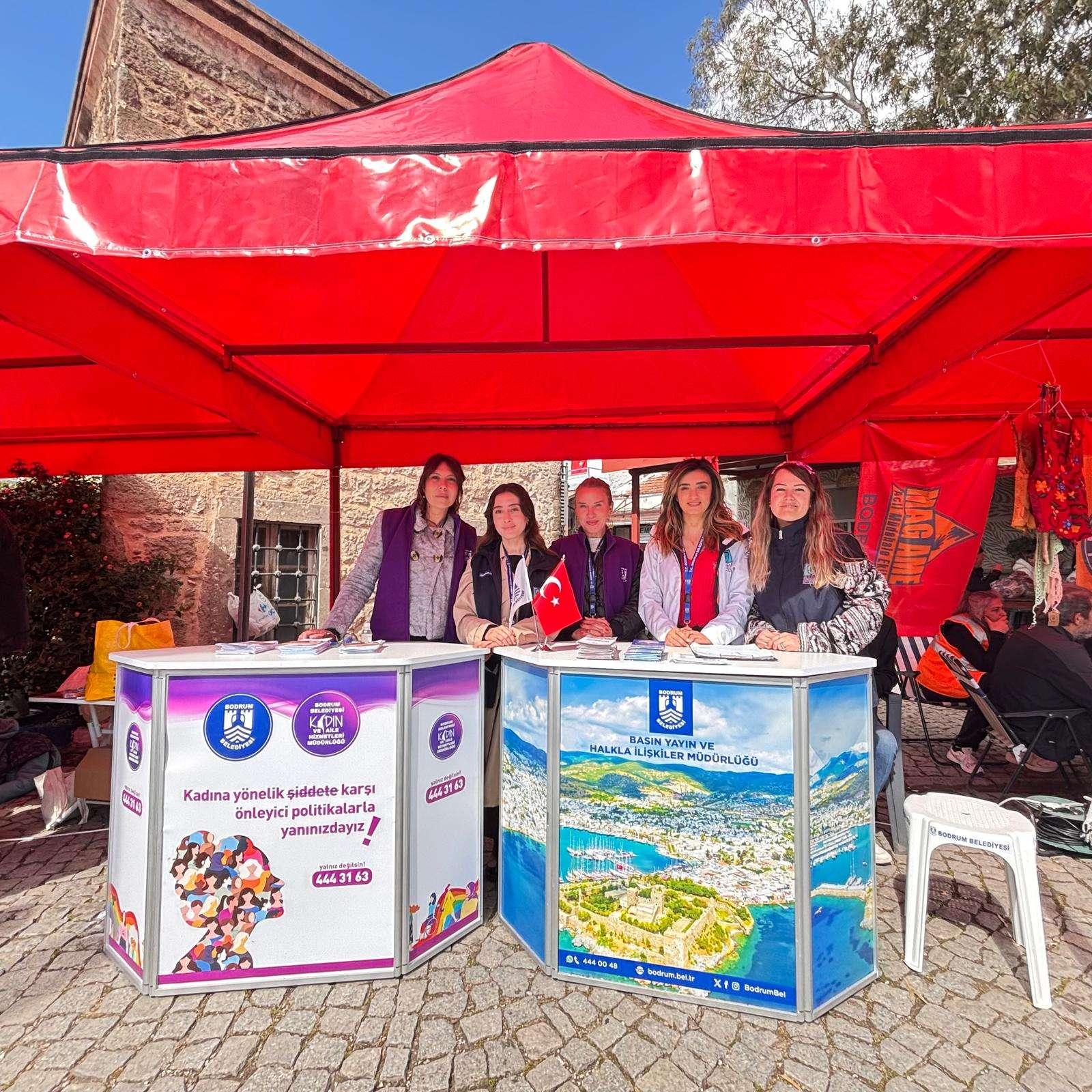 7. Bodrum Acı Ot Festivali'nde stant çalışması yapıldı