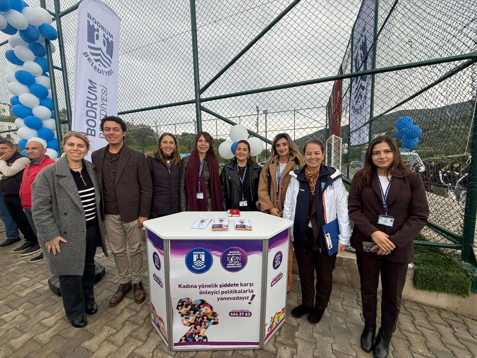 Belediyemiz Çiftlik Halı Saha Tesisleri açılışında stant çalışması