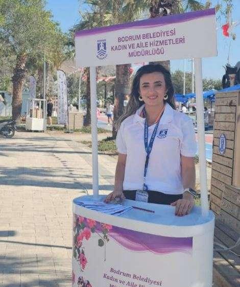 Turgutreis Meydan'da Stant Çalışması