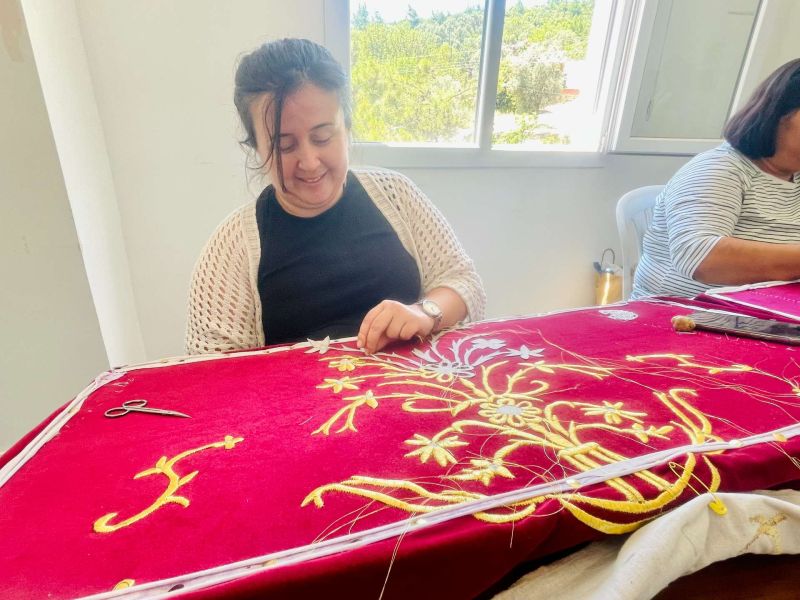 Çiftlik Kadın Yaşam Merkezi'nde geleneksel sanatlar yaşatılıyor