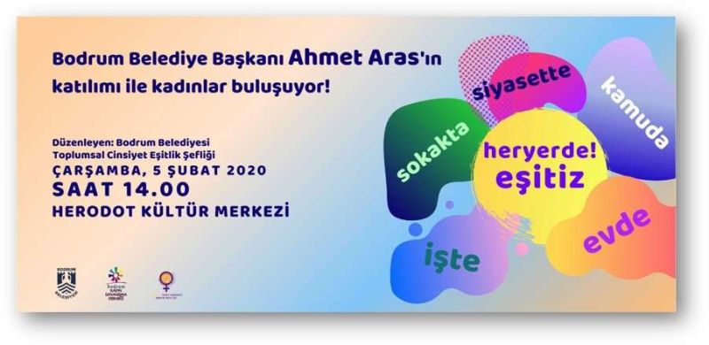 Bodrum Belediyesi Toplumsal Cinsiyet Eşitlik Komisyonu Birinci Kadın Buluşması Gerçekleştirdi
