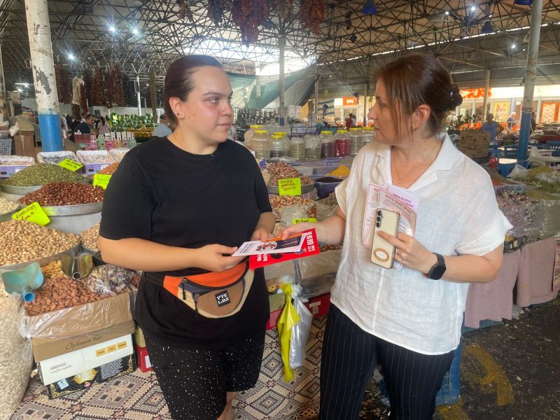 Tanıtım çalışmalarımız Bodrum Pazar Yerinde devam etti