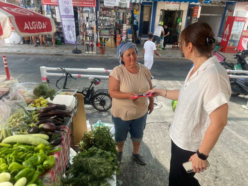 Tanıtım çalışmalarımız Bodrum Pazar Yerinde devam etti