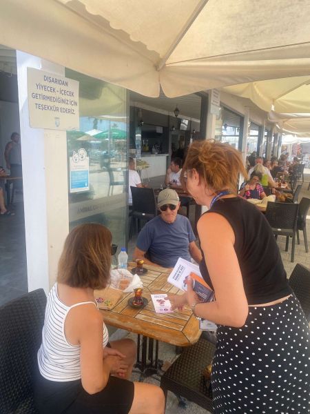 Tanıtım çalışmalarımız Belediye A.Ş. Turgutreis Amiral Cafe'de devam etti